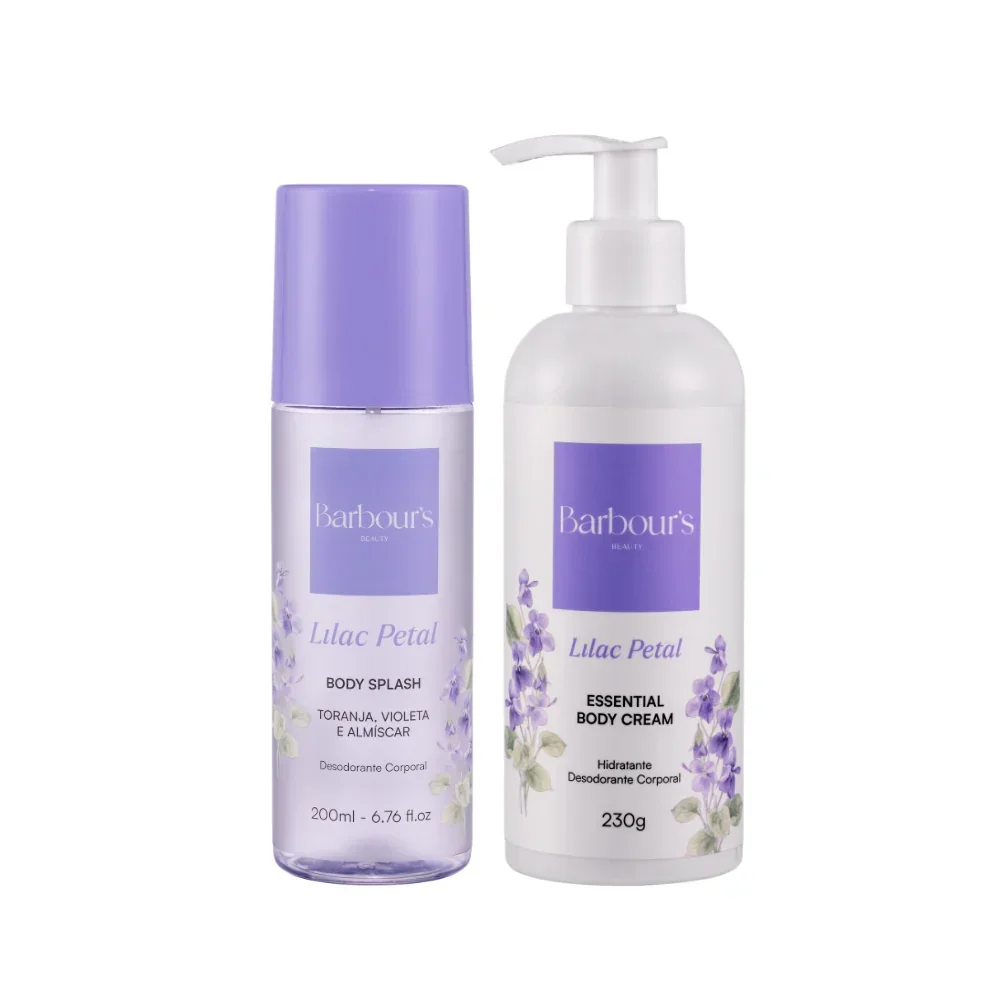 Kit Body Splash + Essential Body Cream Lilac Petal + Necessaire - Image 3